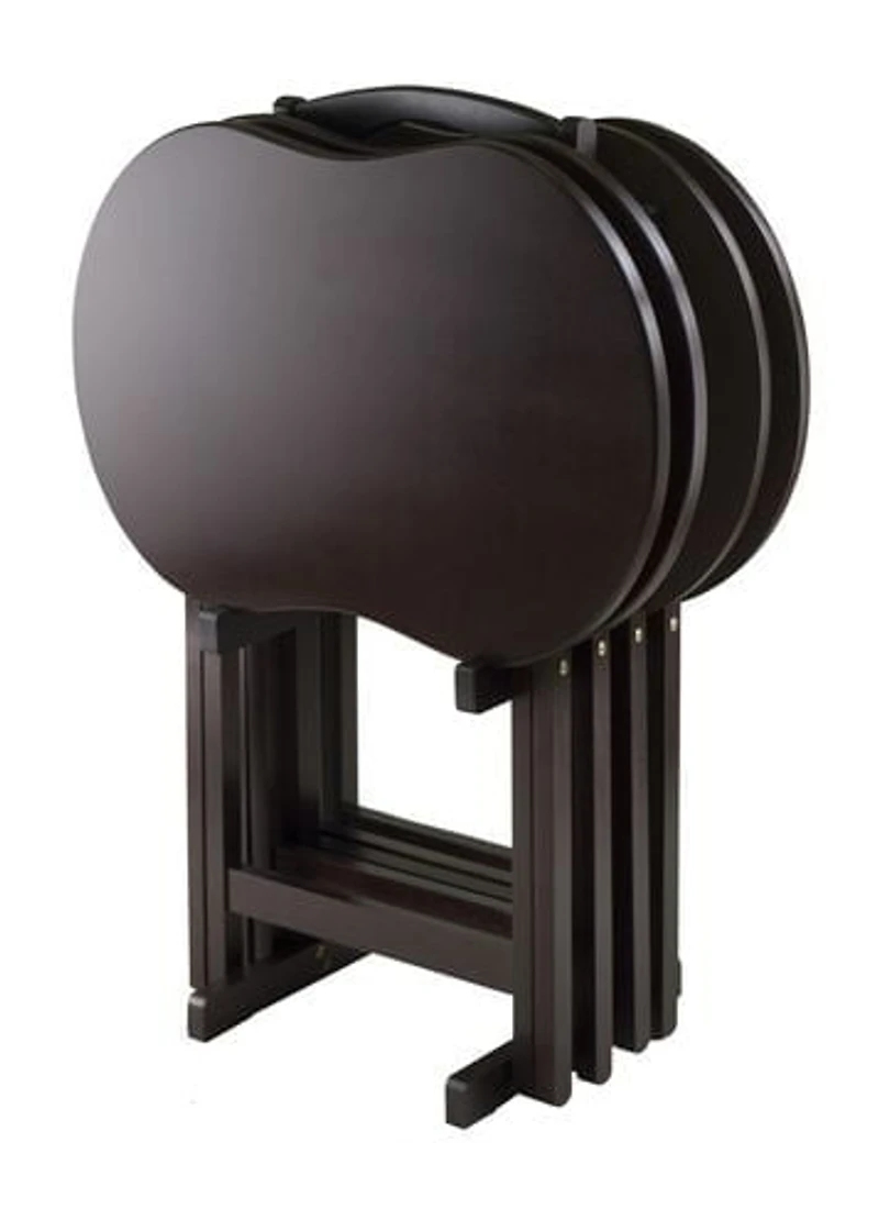 Skippy 5Pc Snack Table Set in Espresso Finish - 92532