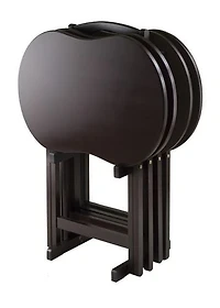 Skippy 5Pc Snack Table Set in Espresso Finish - 92532