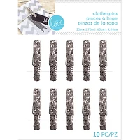 CLTHPINS LG GLTR SIL