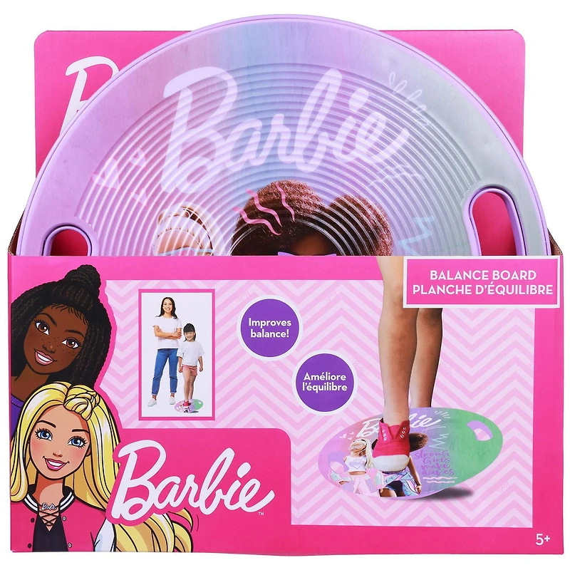 Planche d’équilibre Barbie de Mattel –Rose/gris