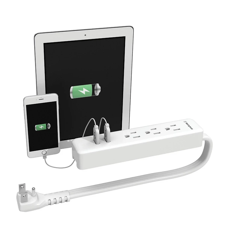 Barre d’alimentation de voyage Westinghouse à 3 prises et port USB
