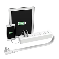 Barre d’alimentation de voyage Westinghouse à 3 prises et port USB