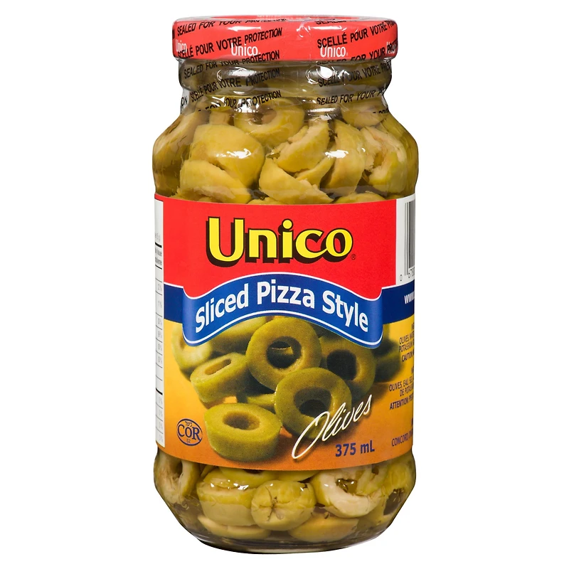 Unico Sliced Pizza Olives, 375 mL