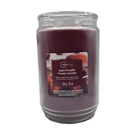 MAINSTAYS PL Bougie parfumée en pot de verre à mèche unique, à la pomme et à la citrouille, 567 g (20 oz) MAINSTAYS PL Bougie parfumée en pot de verre à mèche unique, à la pomme et à la citrouille, 567 g (20 oz)