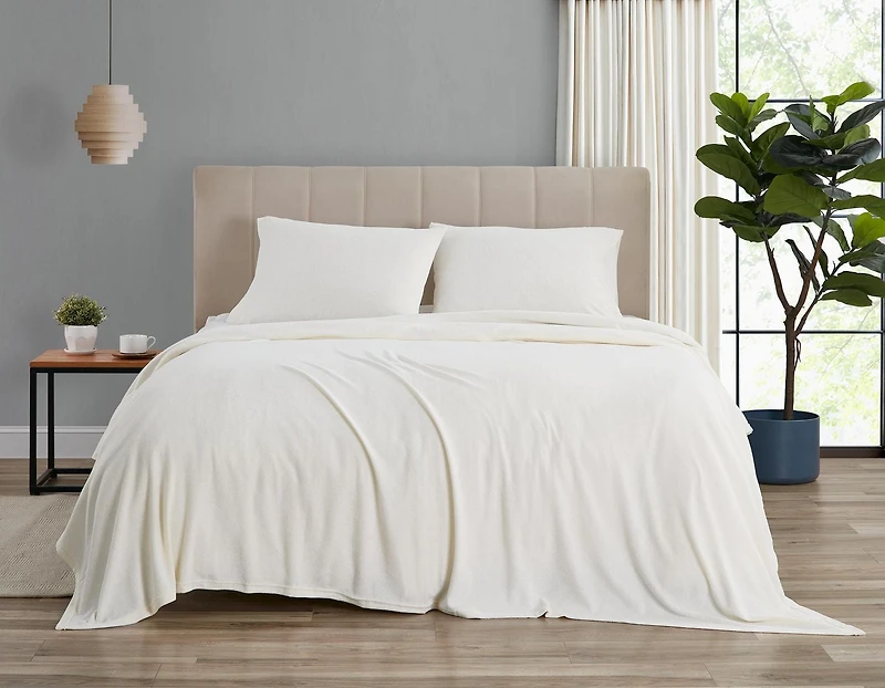 Ensemble de draps 1 place Ivoire en Cotton Beco Home