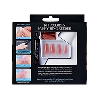 KISS Salon X-tend LED Soft Gel System, Tone, Medium Coffin, 30 count., X-tend LED - Tone