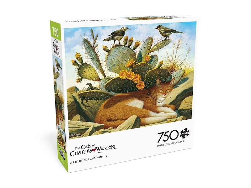 Buffalo Games - Le puzzle Cats - A Prickly Pair and Poncho - en 750 pièces