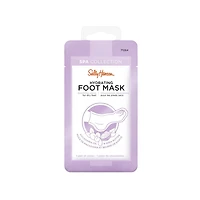 Sally Hansen Hydrating foot mask, Infused with a rich formula with Vitamin E, Macadamia, and Shea Butter, instantly relieves dry feet, At home foot spa