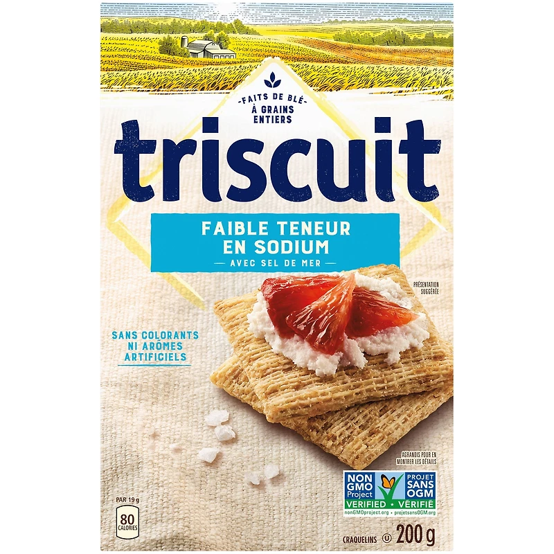 TRISCUIT Faible Teneur en Sodium Craquelins 200 g