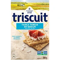 TRISCUIT Faible Teneur en Sodium Craquelins 200 g