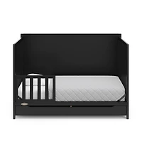 Graco Melrose 5-in-1 Convertible Baby Crib with Drawer, Black