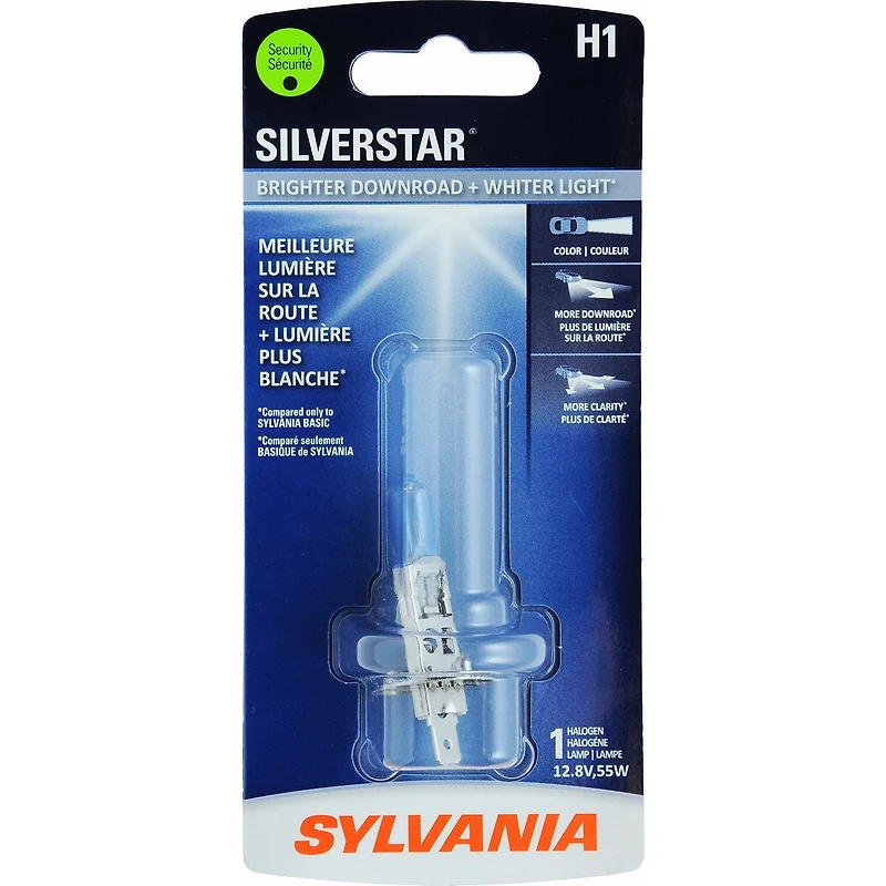 Phare halogène SilverStar H1 SYLVANIA