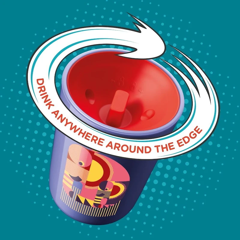 Gobelet d’entraînement anti-éclaboussures avec couvercle de voyage Tommee Tippee Easiflow 360°, baleine – 8 oz, 12 mois et plus, paquet de 1