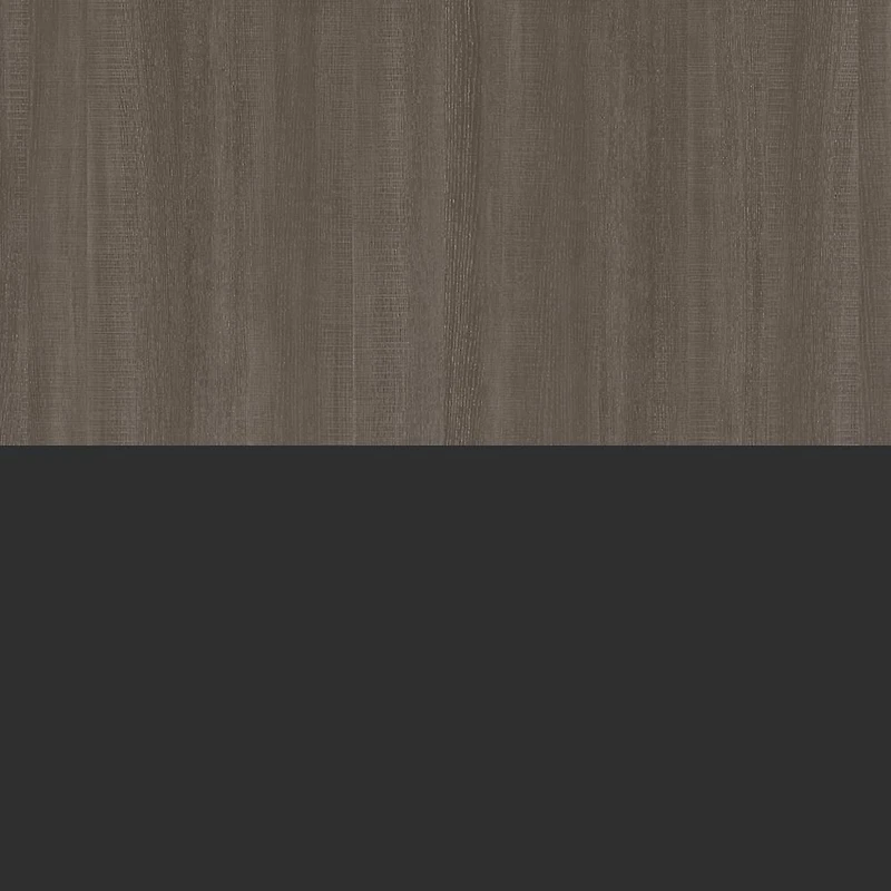 Bestar Orion 30W Shelving Unit w/ Fold-Out Desk in bark gray & graphite