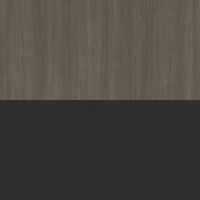 Bestar Orion 30W Shelving Unit w/ Fold-Out Desk in bark gray & graphite