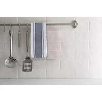 3 Emballages En Tissu À Vaisselle Ensemble Gris Plaid
