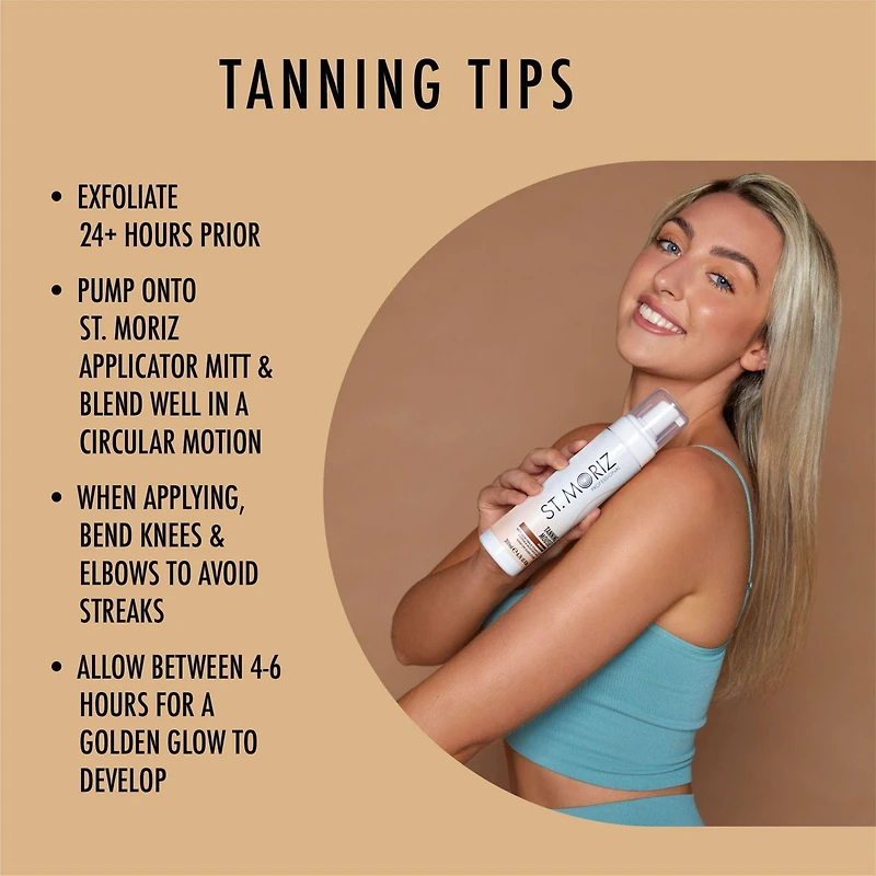 St. Moriz Milieu professionnel de mousse Autobronzante Moyen 200 ml