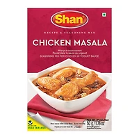 Shan Chicken Masala Seasoning Mix (50g) for Chicken Breast & Indian Curry, Chicken Tikka, & Marsala - Aromatic Masala for Chicken in Yogurt Sauce, 50 g