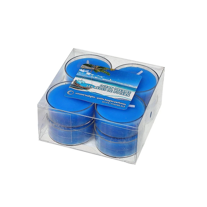 8 Pk Scented Tealights (Ocean Dreams) - Set of 2