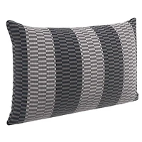 HOMETRENDS Ambient Glow Waves Outdoor Patio Bench Toss Cushion 20 in. x 12 in., Water-repellent, UV-treated