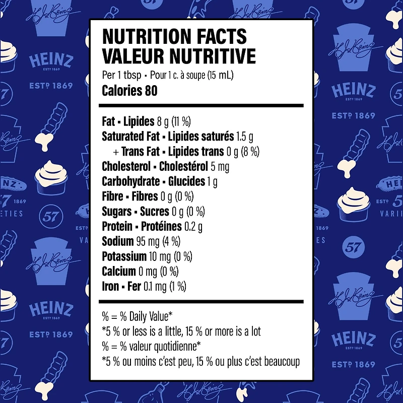 Heinz Garlic Mayonnaise Style Sauce, 340 mL Bottle, 340mL