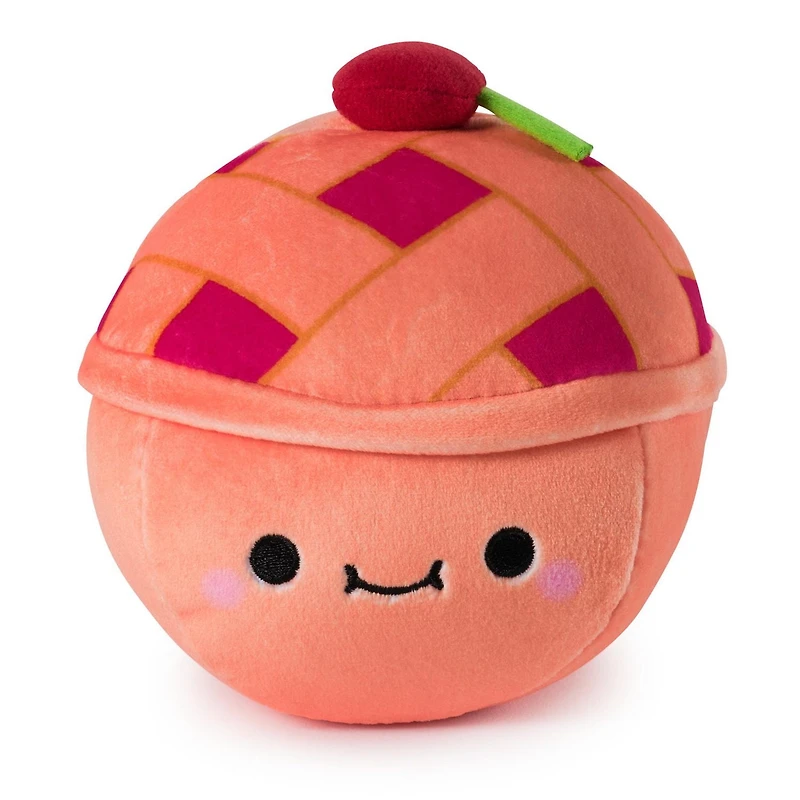 Cheeky Chonks Cheeky Cherry, Peluche réversible, peluches sur le thème de la nourriture, peluche tarte aux cerises, peluche dessert à partir de 3 ans, rouge , 11 cm