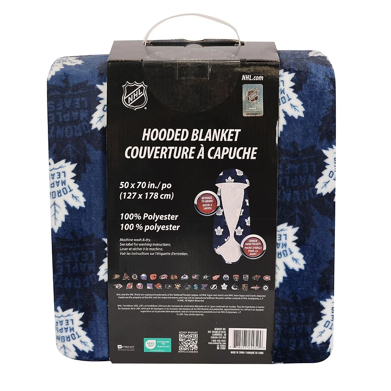 NHL Toronto Maple Leafs Hooded Throw Blanket