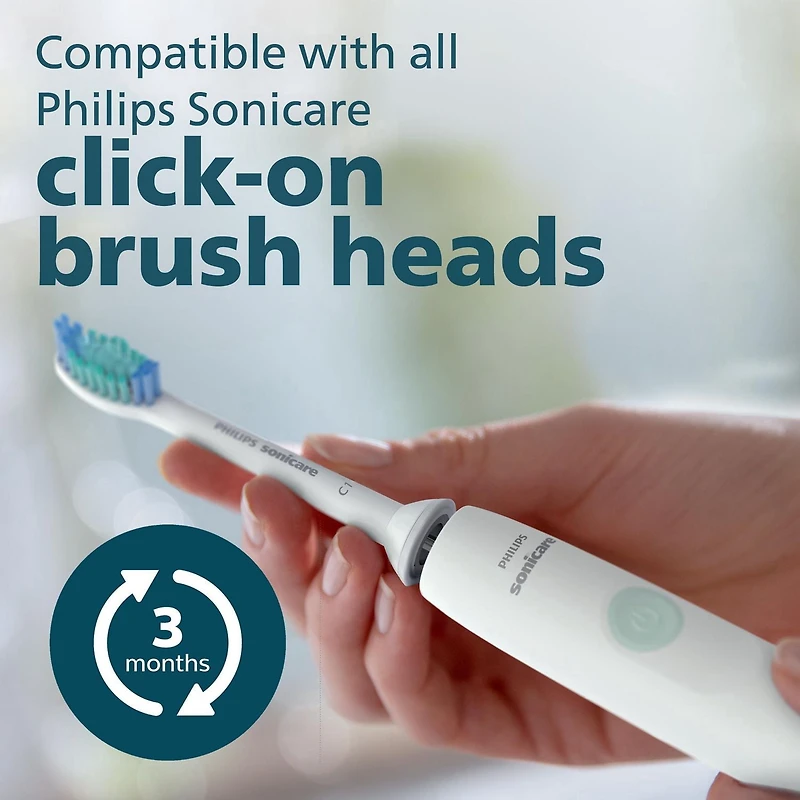 Philips Sonicare 2100 Brosse à Dents Électrique, Brosse à Dents Électrique Rechargeable, Menthe Blanche HX3661