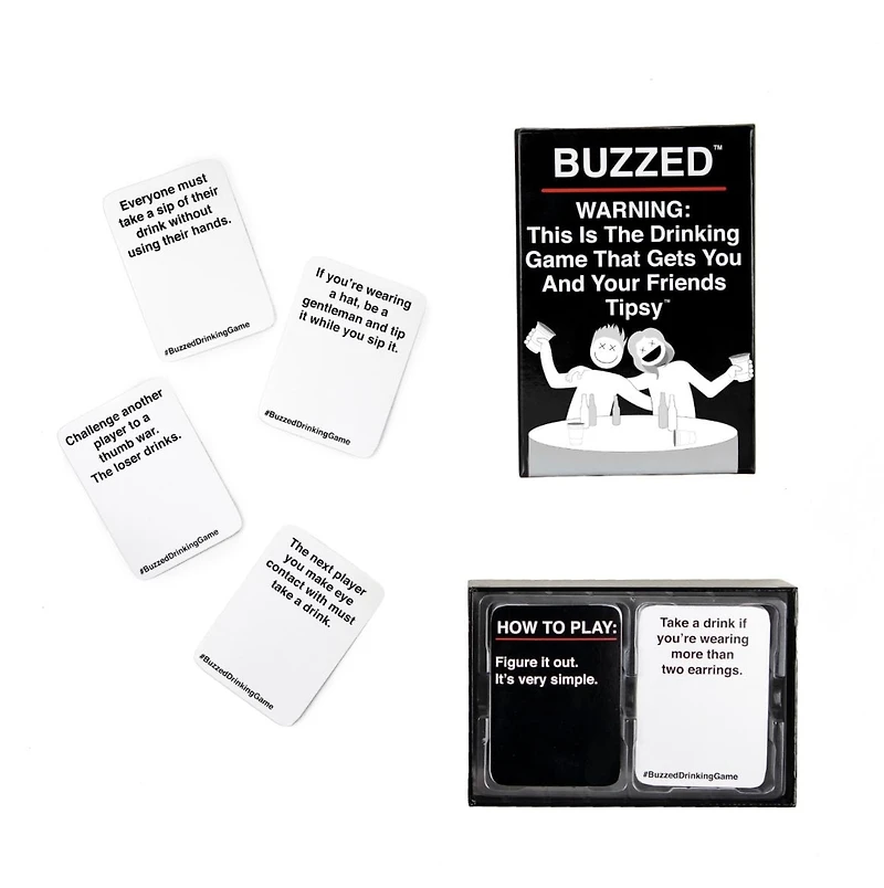 Buzzed Adult Party Game Jeu Gets You & Your Friends Tipsy! Jeu