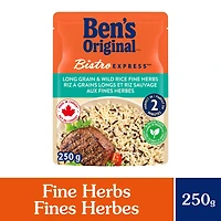 BEN'S ORIGINAL BISTRO EXPRESS riz à grains longs et riz sauvage aux fines herbes d'accompagnement, sachet de 250 g