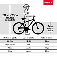 Vélo de croisière Good vibrations de Huffy, 26 » pour hommes, Gris brillant