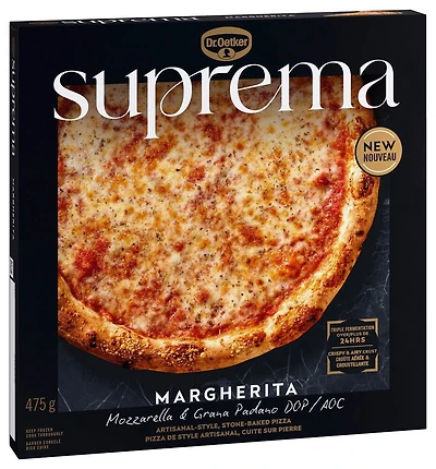 Dr. Oetker Suprema Margherita Pizza surgelée Napolitaine - 475G Suprema - 475G Margherita