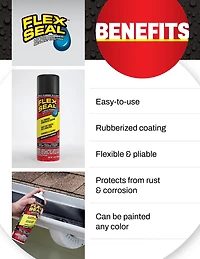 Flex Seal Aerosol Black 14 oz Rubberized Waterproof Sealant
