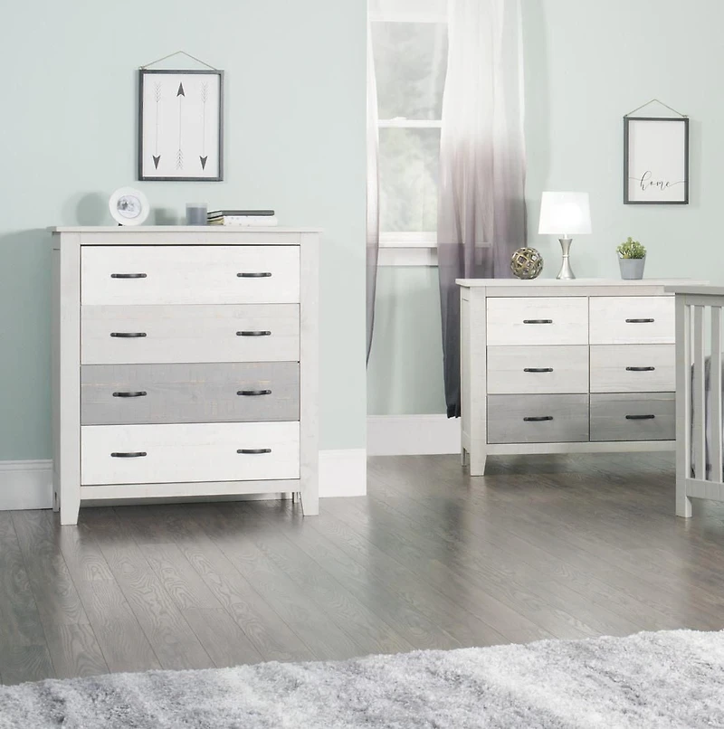 Forever Eclectic Long Beach 4-Drawer Chest, Seascape Gray