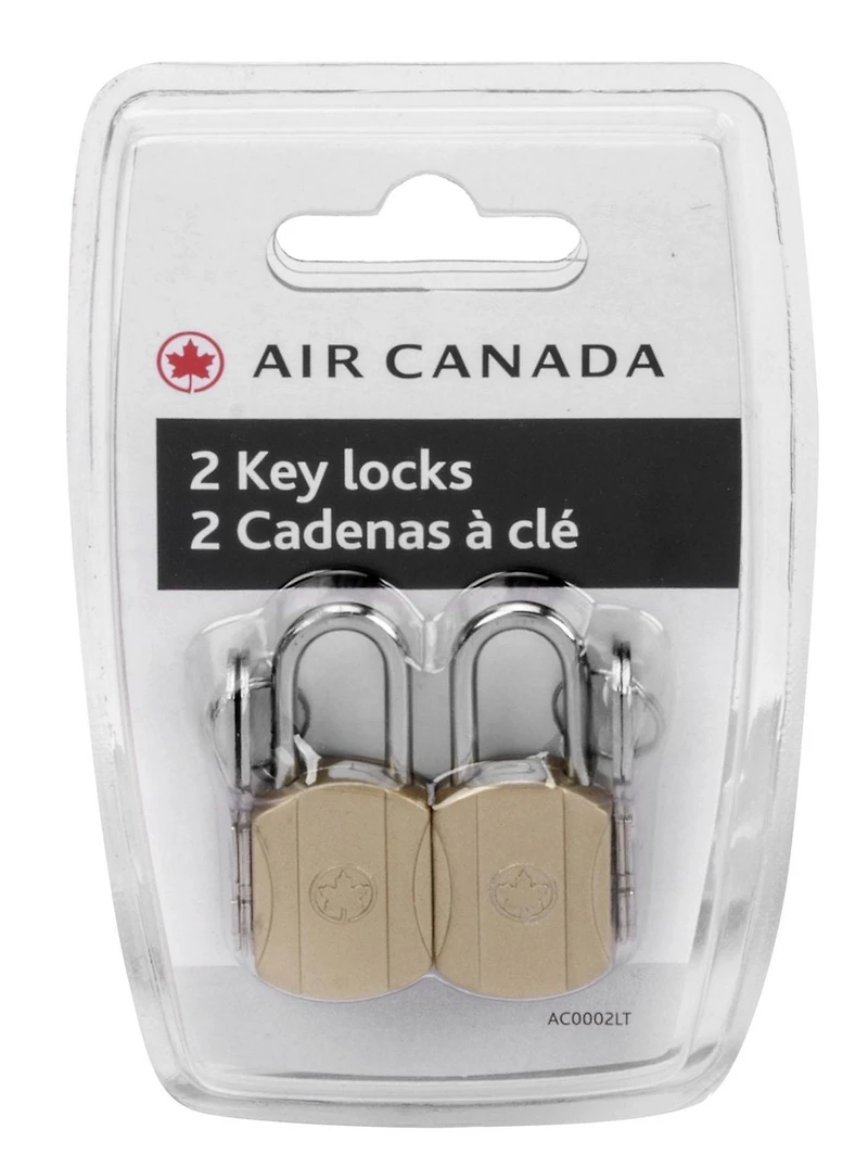 2 Cadenas à Clé par L'Air Canada Serrures à clé