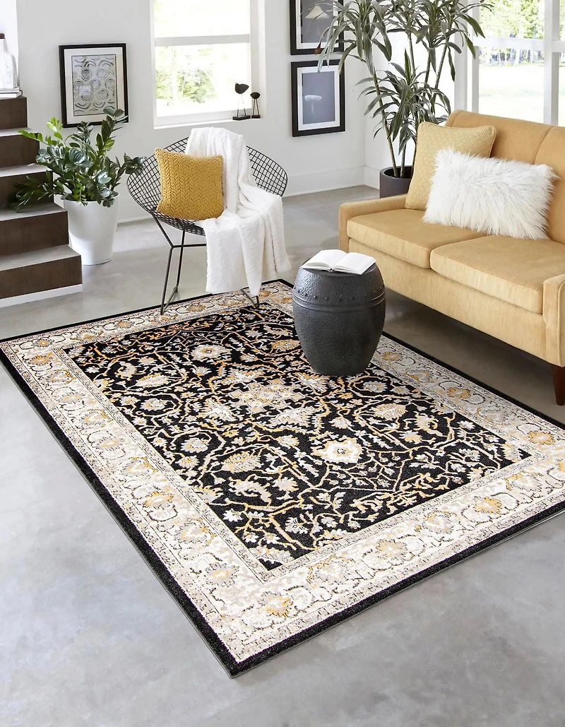 Tapis Lavable ECARPET Oriental pour Chambre, Salon, Chambre d'Enfant, Couloir
