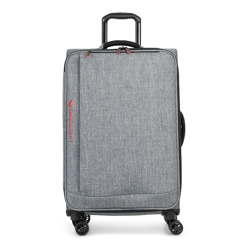 Swiss Mobility -YYZ Collection - SOFTSIDE LUGGAGE WITH DOUBLE 360-DEGREE SPINNER WHEELS - CHARCOAL
