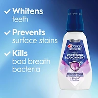 Rince-bouche blanchissant Crest3DWhite Fraîcheur, prévient les taches de surface, tue des millions de germes responsables de la mauvaise haleine, sans alcool, saveur Menthe arctique, 946mL (32ozliq.) 946ML