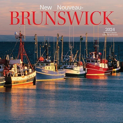 Wyman Publishing New Brunswick 2024 12x24 Inch Square Wall Calendar, 9781525611544