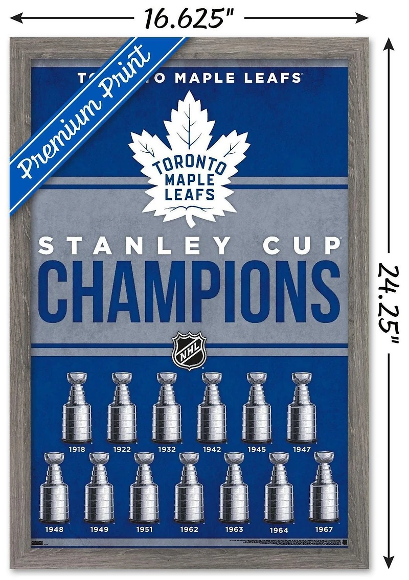 NHL Toronto Maple Leafs - Champions 23 Wall Poster