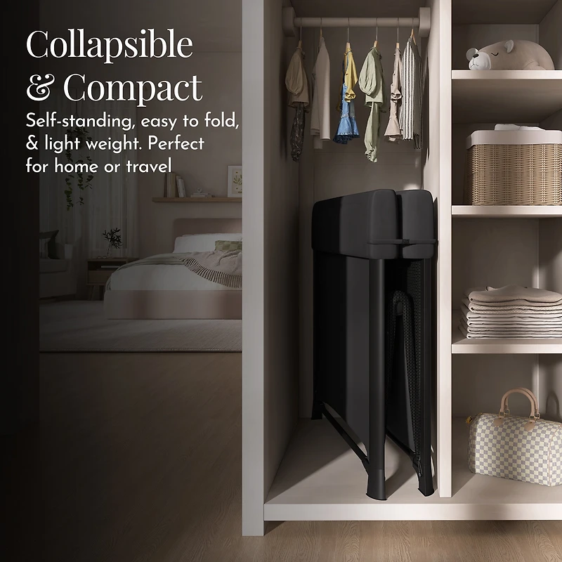 Parc portable Evolur Zane | Pour les déplacements - Parc pliable instantanément, noir