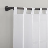 Mainstays 2-Pack Jensen Tab Top semi-sheer Window Curtains Panel Pair, 2 panels,