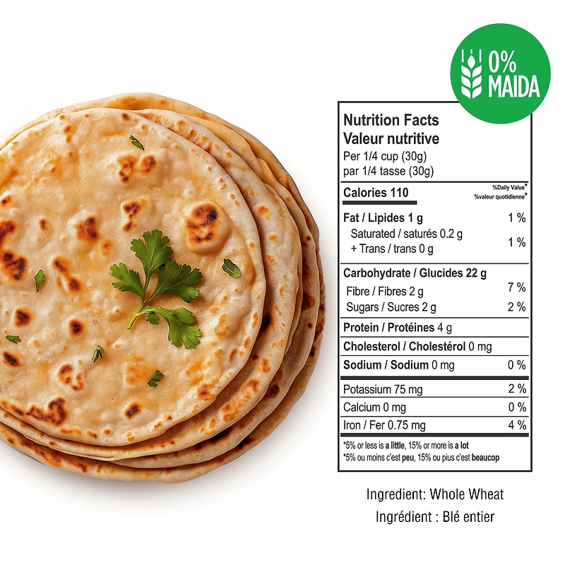 Verka Chakki Atta, 10lbs, Farine de blé 0% de maïda