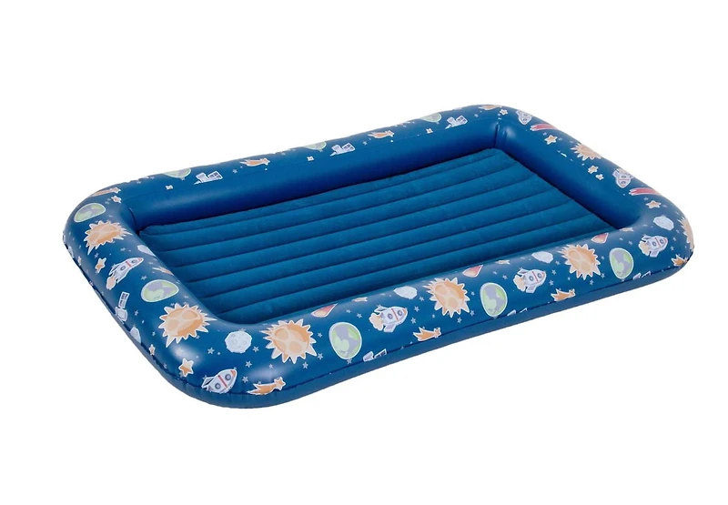 Ozark Trail Espace extérieur lit gonflable pour enfants flocké en bleu, 5 pi pour les âges 3 ans et plus Pour les enfants jusqu’à 110lb