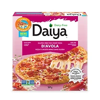 Daiya pizza diavola sans produits laitiers et sans gluten, végétalien (surgelée) 369g