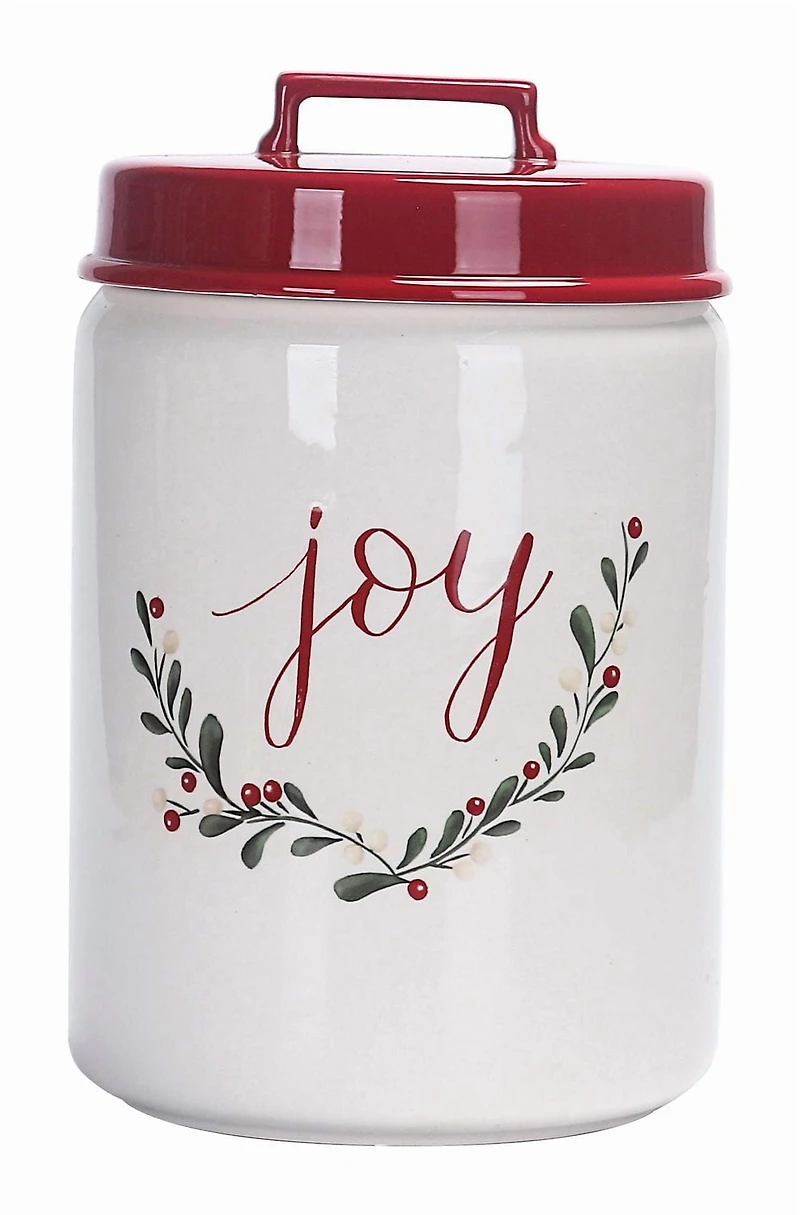 Holiday Time "Joy" Cookie Jar