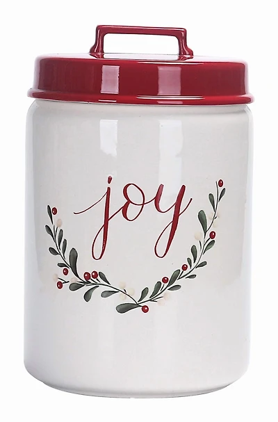 Holiday Time "Joy" Cookie Jar