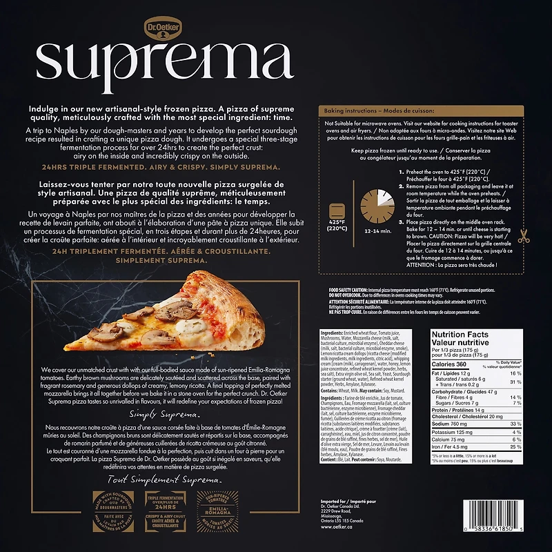 Suprema Funghi-Ricotta, Suprema Funghi-Ricotta 525g