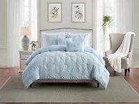 Floral Ruched Comforter Set
