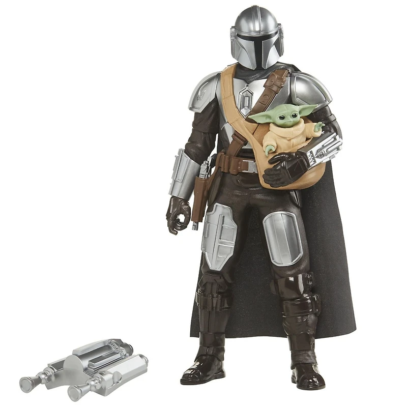 Star Wars Galactic Action The Mandalorian & Grogu, figurines électroniques interactives de 30 cm